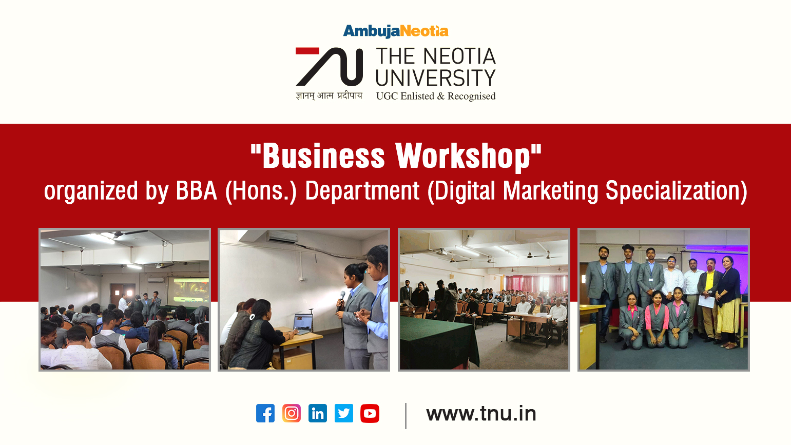 "Business Workshop" Organized By BBA (Hons) Department - Top Private ...