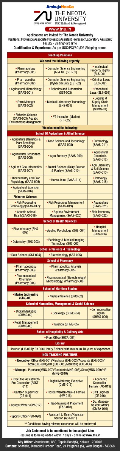 Career Top Private University In Kolkata